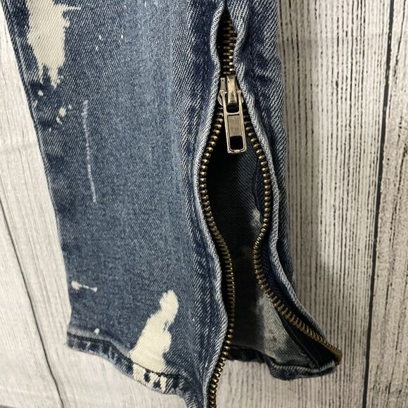 KDNK 11 4 14 11 Woman's 34 Distressed Paint Skinny Stretch Denim Jeans - Picture 8 of 11